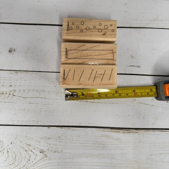 Stampin Up Happy Birthday Wood Mounted Rubber Stamp Candle Birthday Wishes Words - Picture 7 of 12